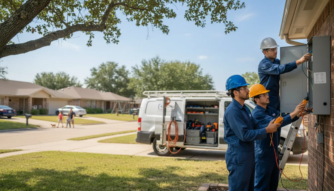 Certified electrician providing emergency electrical services in Daingerfield, TX